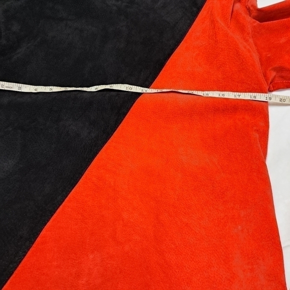 BAGATELLE  Vintage Genuine Suede Leather Shift Dress - Picture 12 of 13